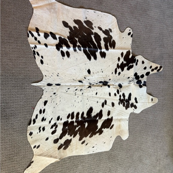 Other - Cowhide Rug with Black and White Spots